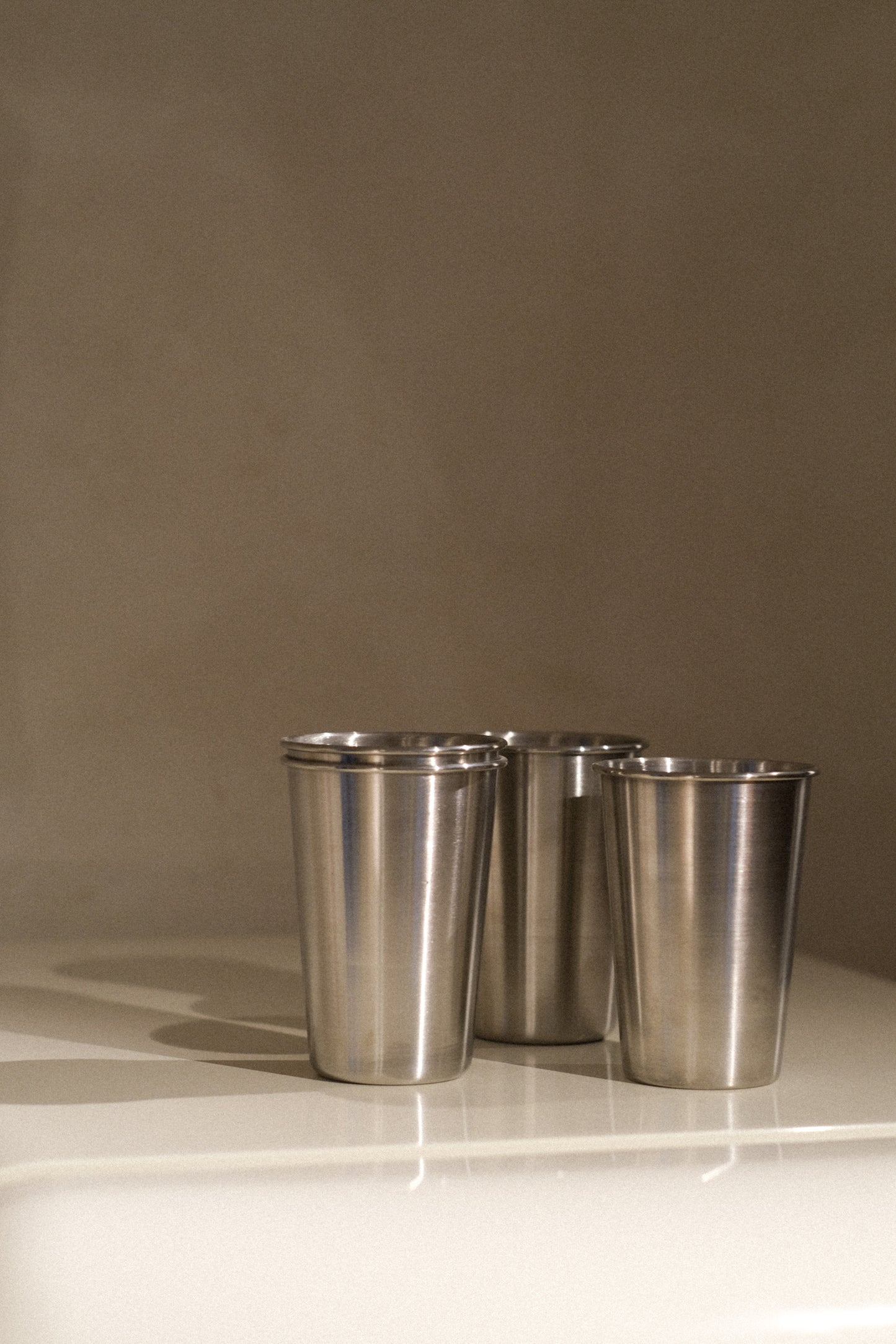 Stainless steel drinking cup (1p)